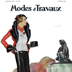 Modes et Travaux front cover. Art deco