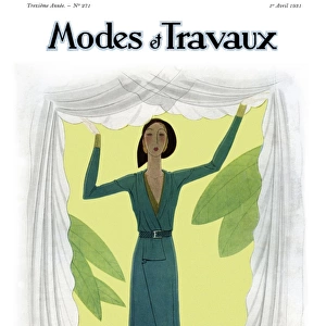 Modes et Travaux front cover. Art deco