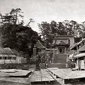 Monastery at Enoshima, Japan, circa 1870s. Date: circa 1870s