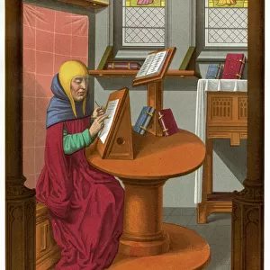 MONK COPYING A MS
