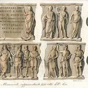Monument with allegorical statues representing
