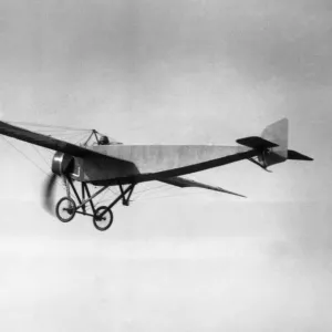 Morane-Soulnier Monoplane Flying at Hendon in 1914