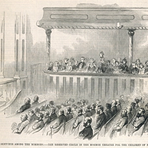 Mormon children of Brigham Young at the theatre