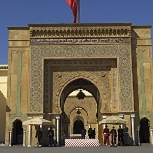 MOROCCO. Rabat. Entrance gate into the Royal