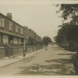 Moss Road, Urmston, Trafford, Manchester, Lancashire, England. Date: 1928
