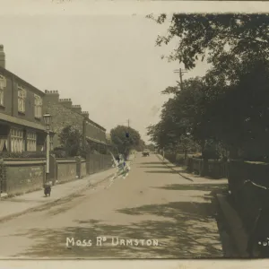 Moss Road, Urmston, Trafford, Manchester, Lancashire, England. Date: 1928