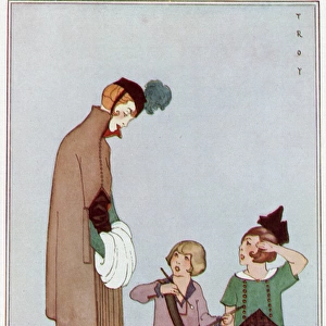 Mother / 2 Children 1914