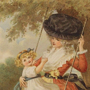 Mother & child on a swing