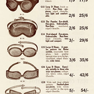 Motor goggles 1923