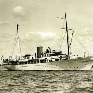 Motor yacht Vita owned by Sir Thomas Sopworth, 1930s