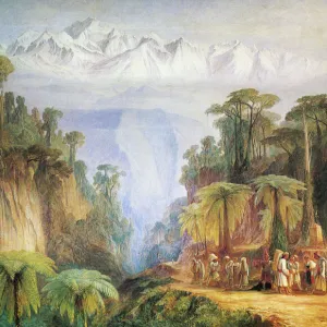 Mount Kanchenjunga from Darjeeling, by Edward Lear