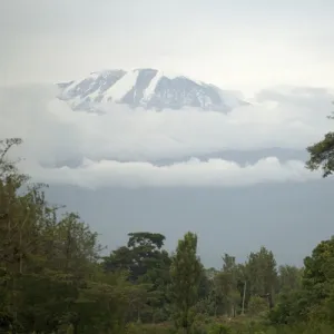 Mount Kilimanjaro - Snow melting on summit