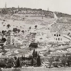Mount of Olives and Russian Orthodox church, Jerusalem