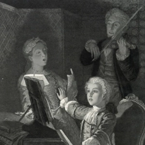 Mozart rehearsing his XIIth mass