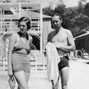 Mr Dale Bourne & Mrs Beryl Mills at Monte Carlo Beach