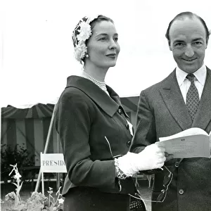 Mr and Mrs J. D. Profumo (Miss Valerie Hobson) at the 195?