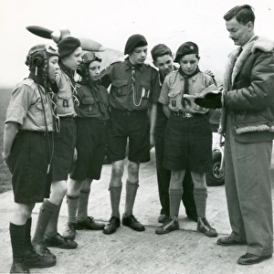 Mr Trevor Scott-Chard and Air Scouts