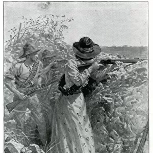 Mrs Davies, the lady sharpshooter 1900