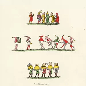 Mummers and fools, 14th century