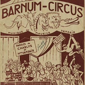 Music cover, Barnum Circus by Maurice Vandair