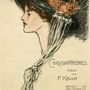 Music cover, Chrysanthemes Valse by F Kaula