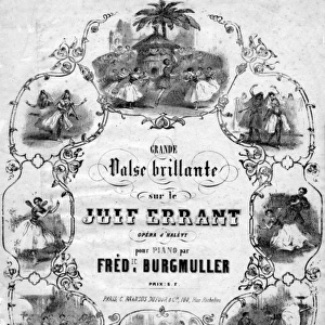 Music cover, Grande Valse Brillante by Burgmuller