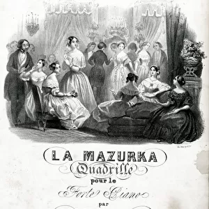 Music cover, La Mazurka Quadrille, by Musard