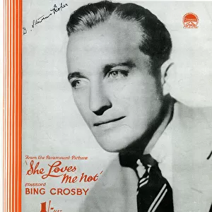 Music cover, Love in Bloom, film starring Bing Crosby