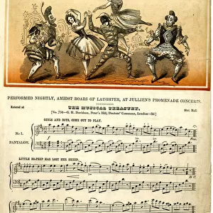 Music cover, The Pantomime Quadrille