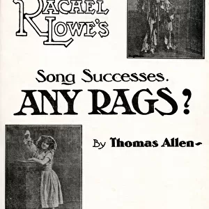 Music cover, Any Rags? by Thomas Allen