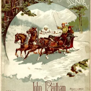 Music cover, Sleighing on the Lake by John Pridham