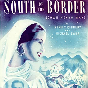Music cover, South of the Border (Down Mexico Way)