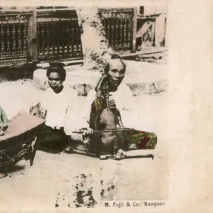 Myanmar - Street Musicians with Pattala and Mon Violin