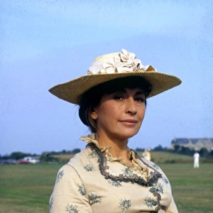 Nanette Newman on location, filming in Cornwall