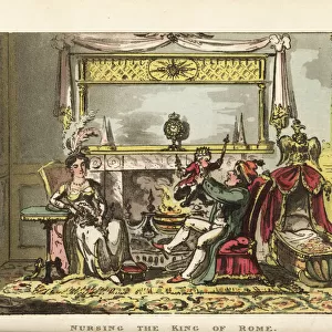 Napoleon Bonaparte and Marie Louise nursing