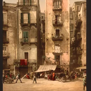 Narrow streets, Naples, Italy