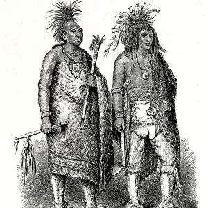 Native Americans Indians, Osage and Iroquois Chiefs
