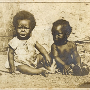 Two native children, Port Elizabeth, South Africa