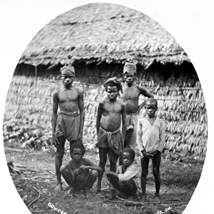 Natives of Dobbo, Arru Island, Moluccus, Indonesia