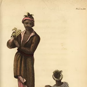 Natives of Java, Indonesia, in ordinary dress