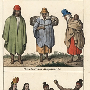 Natives of New Granada, Peruvian man and Patagonians