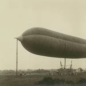 Naval Airship No3, Astra Torres, moored on a mast