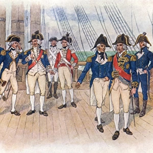 Naval Officers Ca 1800