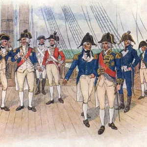 Naval Officers Ca 1800