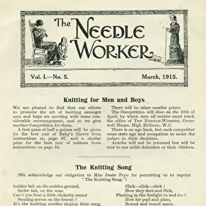 The NeedleWorker, WW1 knitting with Jessie Pope poem