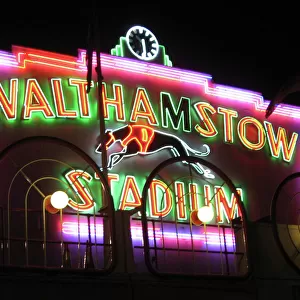 Neon Frontage at Walthamstow Dog Racing Stadium