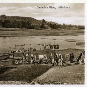 The Nerbudda River, Jabalpur, Madhya Pradesh, India Date: circa 1910s