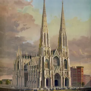The new cathedral, Fifth avenue, New York The new cathedral, Fifth avenue, New York