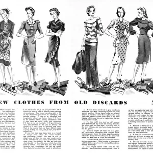 New clothes from old discards, 1942