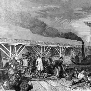 The New Holland Ferry, on the Humber, April 1848